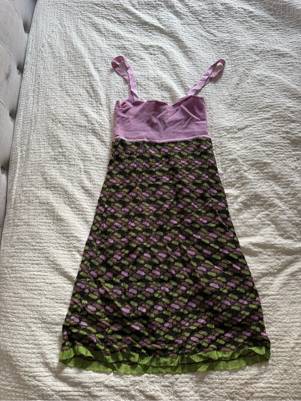 Missoni Lilac Geometric Knit Mini Dress IT 38 - Picture 5 of 5